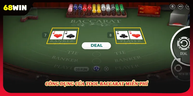 Công dụng của tool baccarat miễn phí