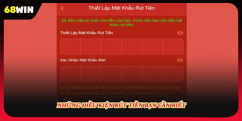 Những điều kiện rút tiền bạn cần biết